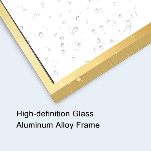 Gold Full-Length Mirror with Stand