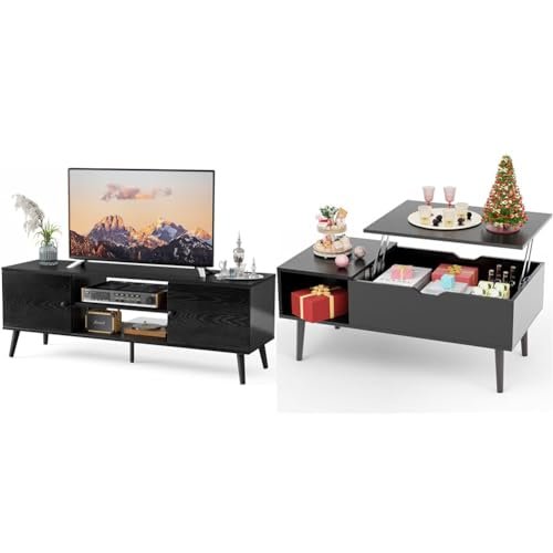 Modern TV Stand and Coffee Table for 55-60 Inch TVs