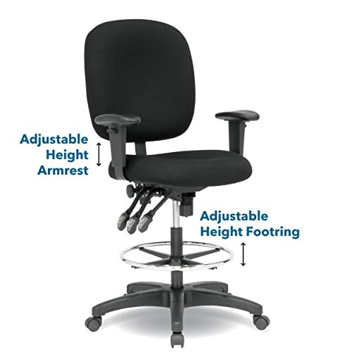 Adjustable Drafting Chair with Foot Rest for Desk or Table