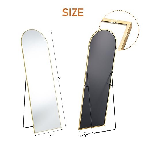 Gold Full-Length Arch Mirror formodern bedrooms or cloakrooms