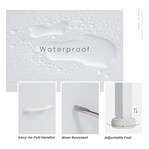 Cute and Functional Fabric Storage Tower with Drawer Organizer for Bedroom, Nursery, Living Room, Closet