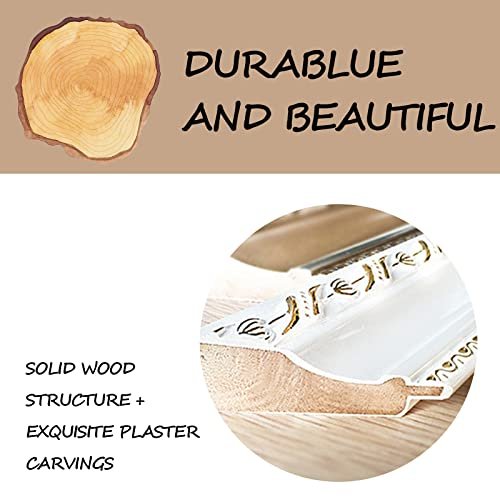 65x22 Inch Solid Wood Frame Champagne Floor Mirror