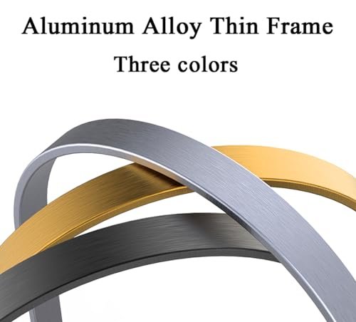 Black Oval Wall Mirror with Hanging Strap, 48x16