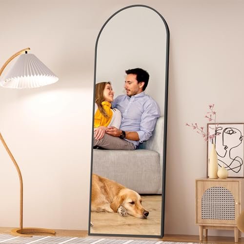 Arched Full-Length 57x20 Mirror for Living, Bedroom, or Cloakroom