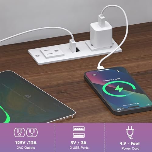 LED Charging Dresser with RGB Lights, 7-Drawer Chest