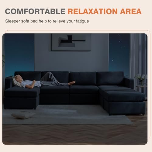 Superone Convertible Sectional Sofa Bed