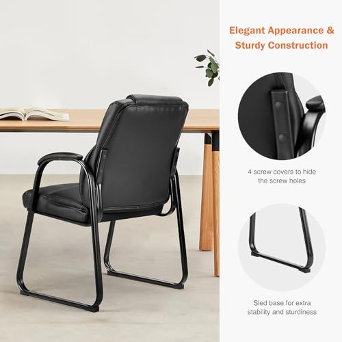 Superone Leather Office Guest Chair Set