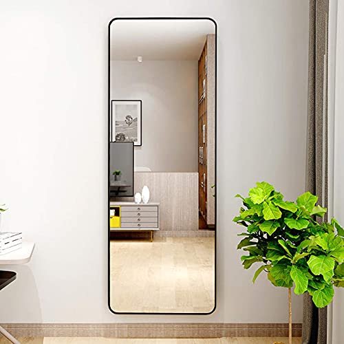 BEAUTYPEAK Full-Length Rounded Floor Mirror