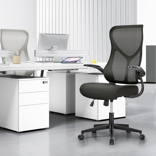 Ergonomic Office Chair with Lumbar Support and Swivel Wheels