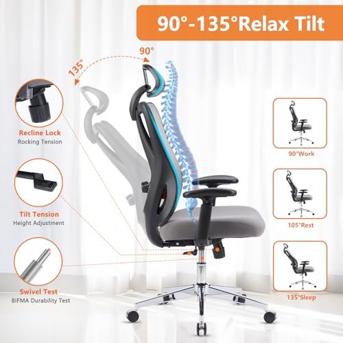 Superone Ergonomic Desk Chair forComfortable Office Work