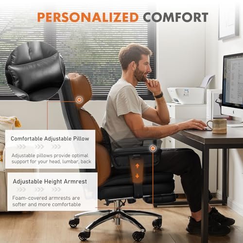 Superone High Back Ergonomic Desk Chair for Big and Tall Adults