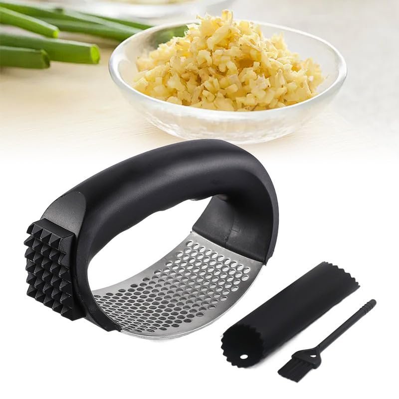 Premium Stainless Steel Garlic Press for Kitchen