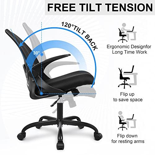 Black Primy Ergonomic Office Chair with Adjustable Features