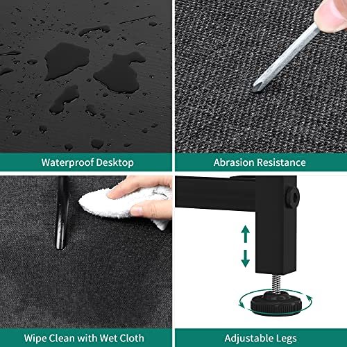 YITAHOME Black 5-Drawer Fabric Storage Tower for Bedroom Organizing