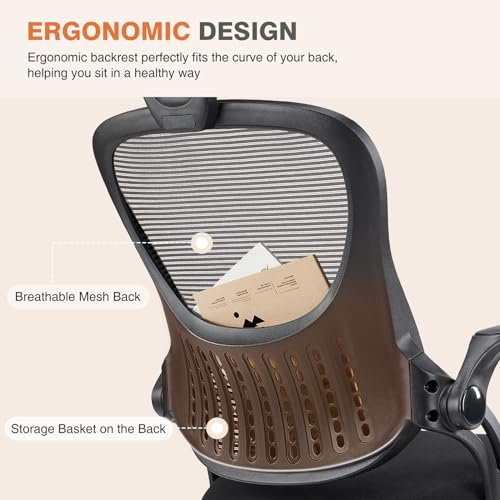 Adjustable Lumbar Support Ergonomic Office Chair with Headrest