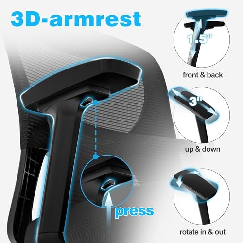 Ergonomic Mesh Office Chair for Desk Comfort