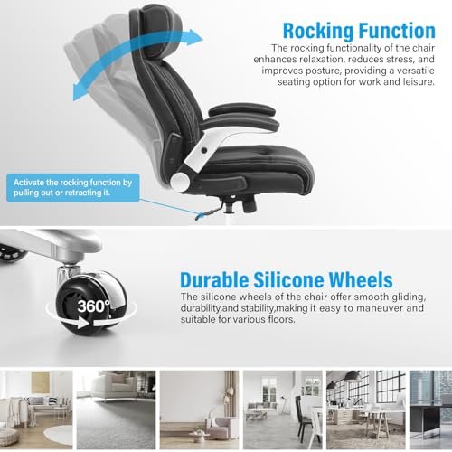 Ergonomic Executive Office Chair with Lumbar Support