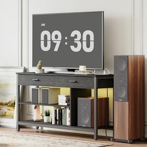 Industrial TV Console with LED Lights for 55 Inch TV