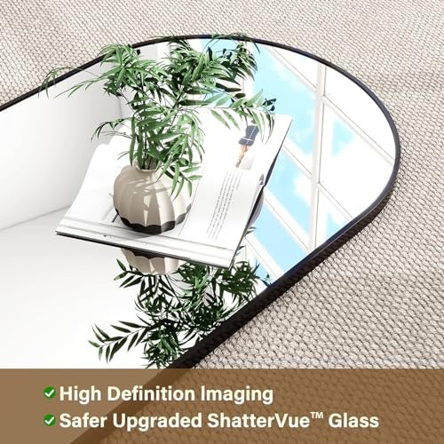 Arched Full-Length Mirror for Living Room, Bedroom, and Cloakroom