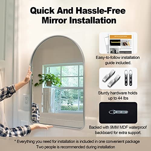 Arched Bathroom Mirror for Vanity and Wall