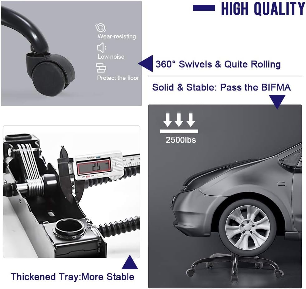 Ergonomic Swivel Office Chair with Lumbar Support for Women and Men