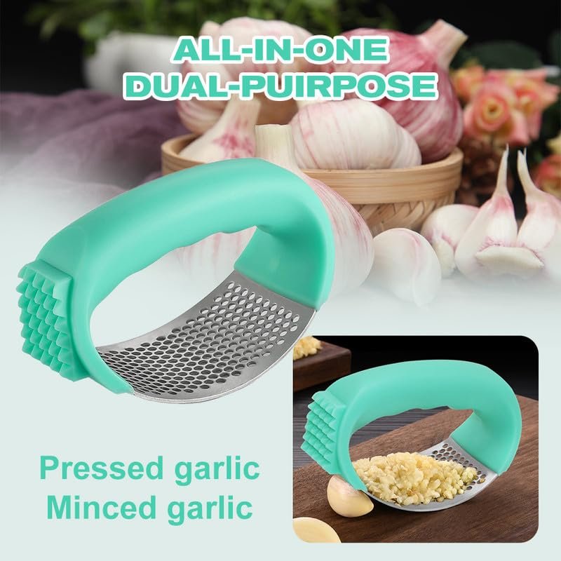 Premium Stainless Steel Garlic Press for Kitchen