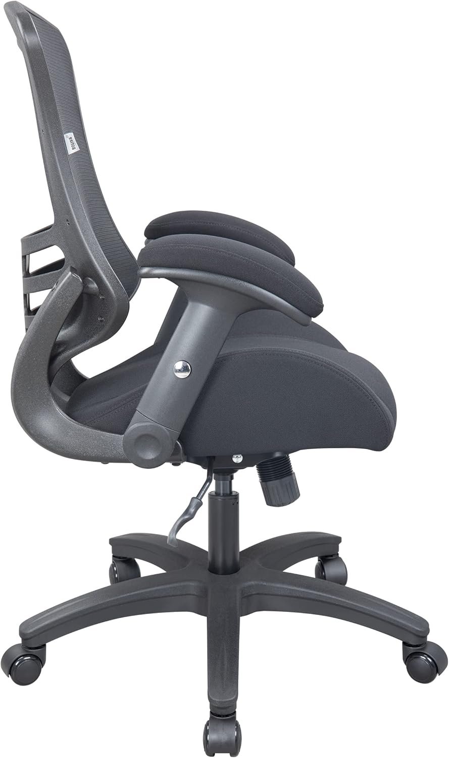 Ergonomic Black Office Chair with Adjustable Arms and Lumbar Support