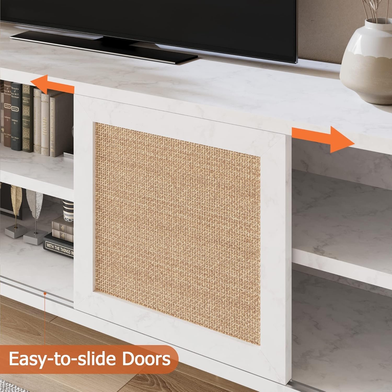 65-inch TV Stand with Storage and Shelves