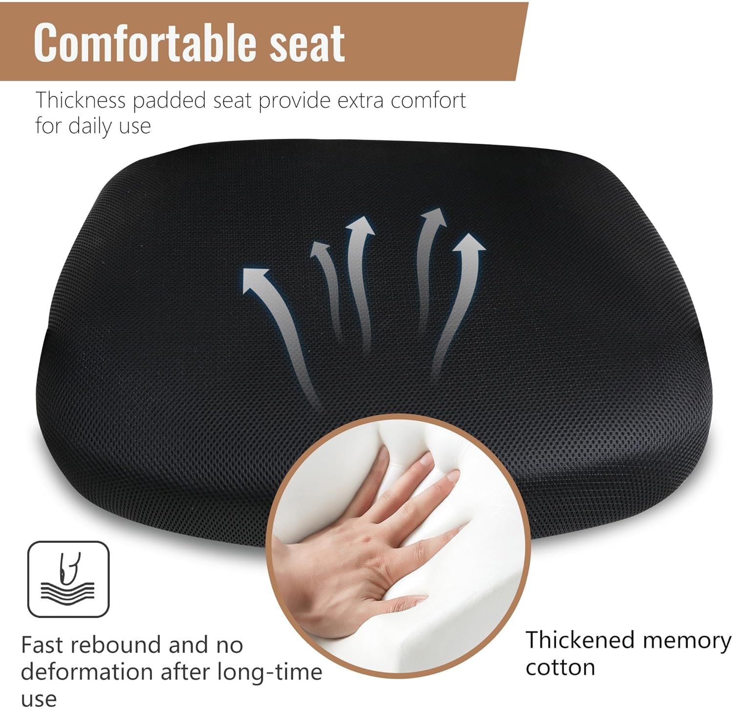 Ergonomic Mesh Chair with Lumbar Support for Home Office