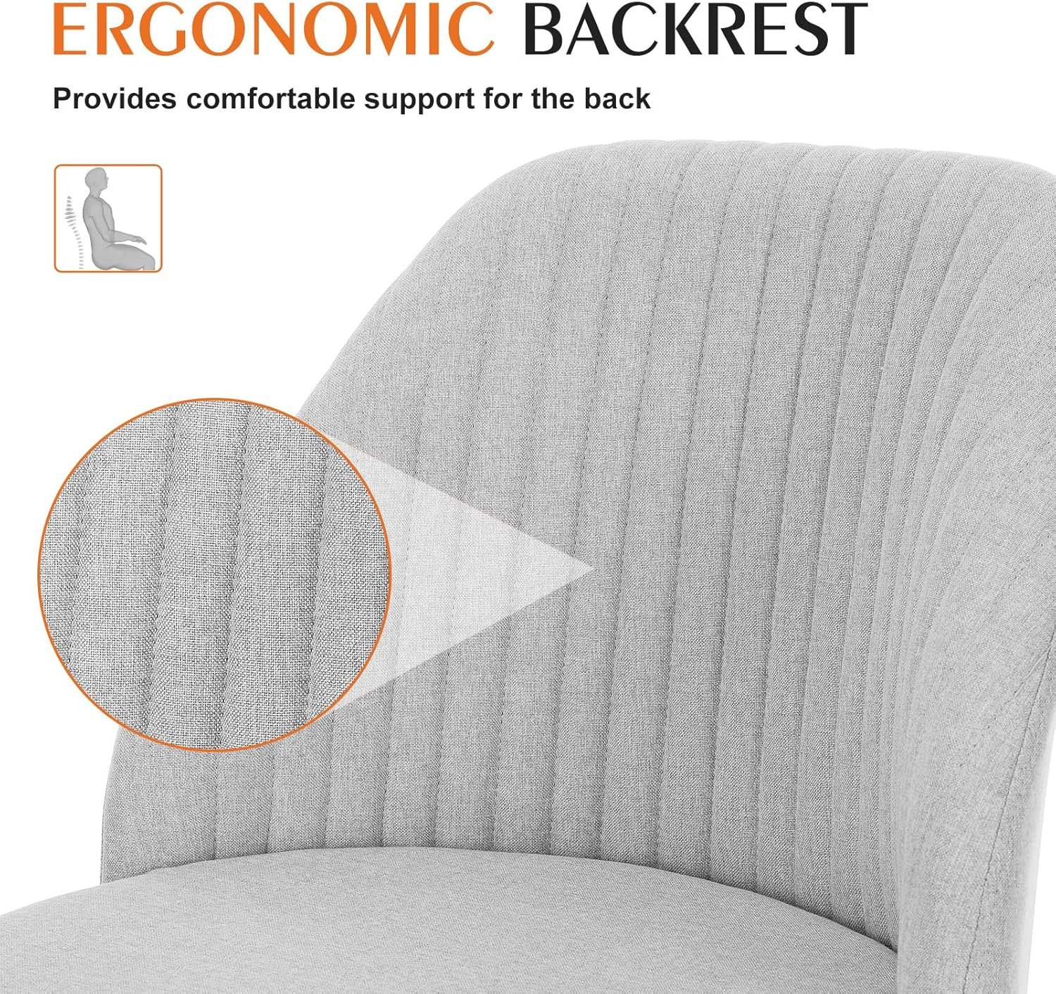 Superone Armless Office Chair for Compact Spaces